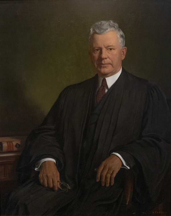 Portrait of Justice Edward Crawford Turner by Kenneth Forbes