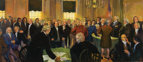 The Signing of the Constitution by Ron Anderson