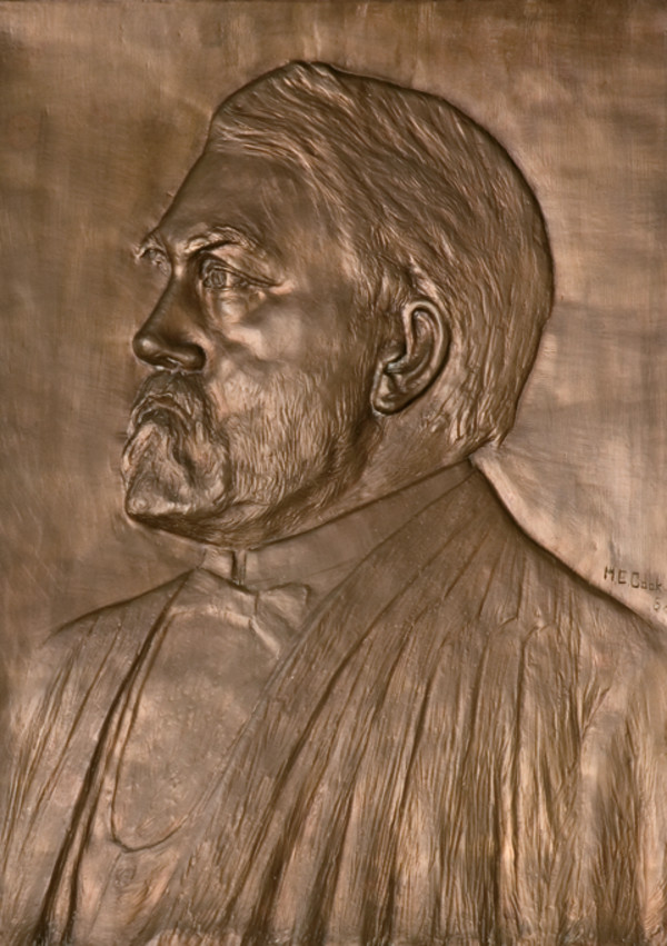 Bronze Portrait of Supreme Court Justice Woods by May Elizabeth Cook
