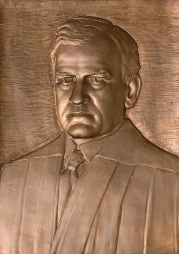 Bronze Portrait of Justice Clarke by Ernest Bruce Haswell