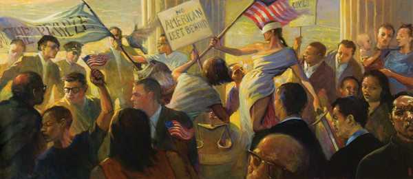 Lady Justice Leading the People by Ron Anderson
