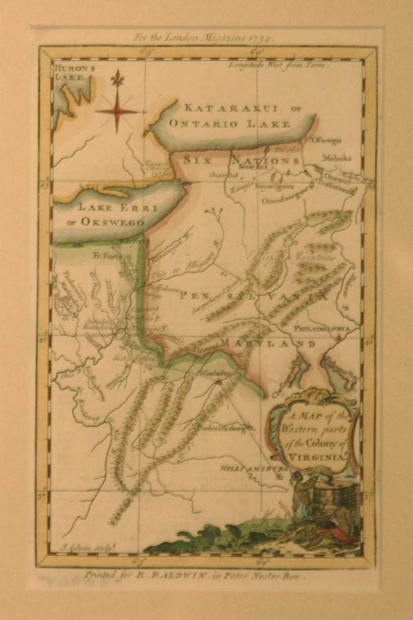A Map of the Western Parts of the Colony of Virginia by Unknown