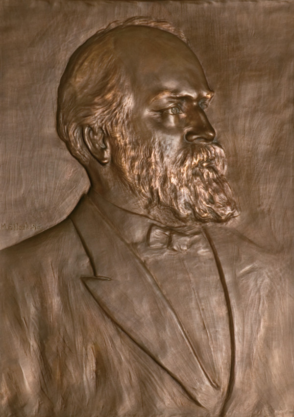 Bronze Portrait of President James A. Garfield