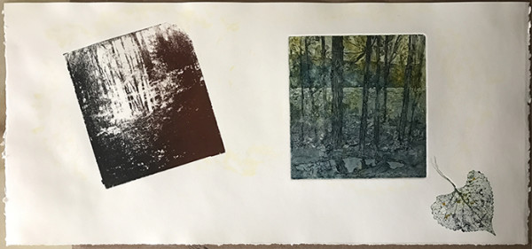 ForeSt Gold - Diptych by Sarah Robinson