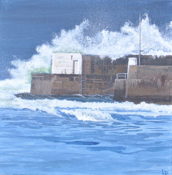 Crashing Waves at Hopeman by Lois Dubber
