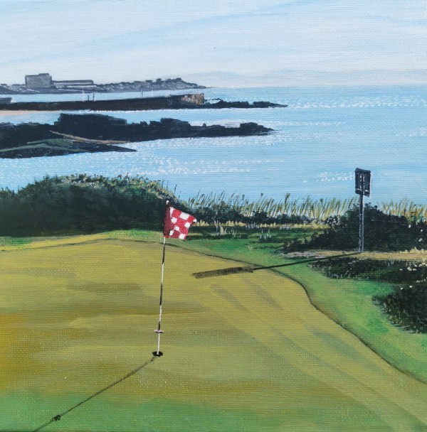Golf at Hopeman by Lois Dubber