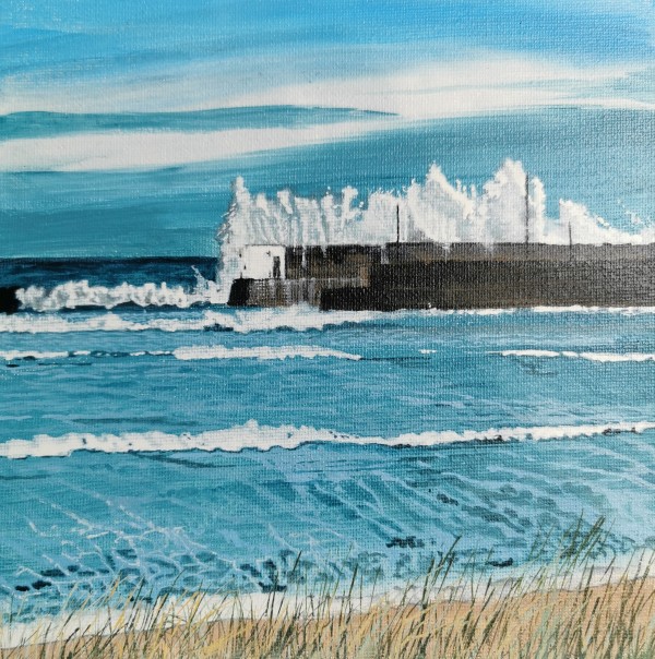 Wild day at the Pier by Lois Dubber