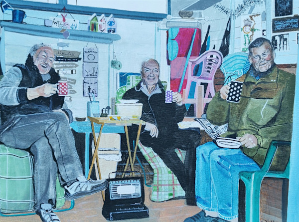 Tea at the Huttie by Lois Dubber