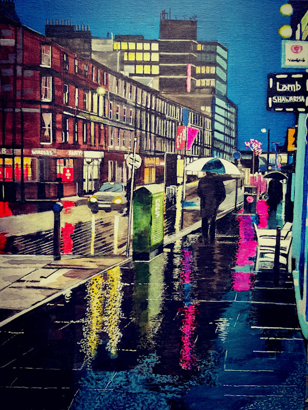 Rainy Glasgow by Lois Dubber