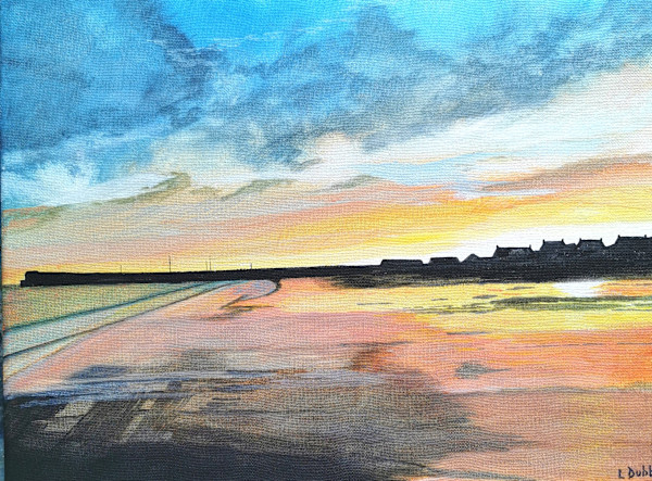 Hopeman Pier Sunrise by Lois Dubber