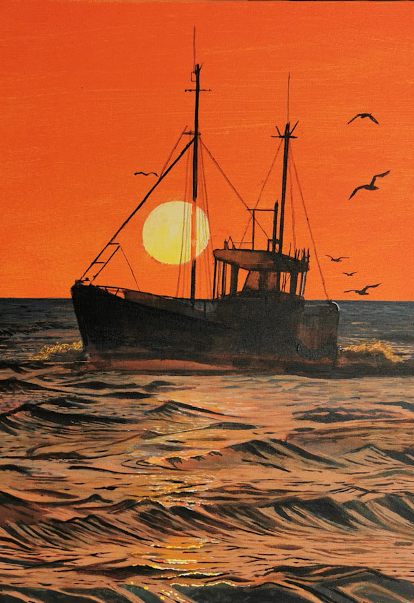 Fishing by Moonlight by Lois Dubber