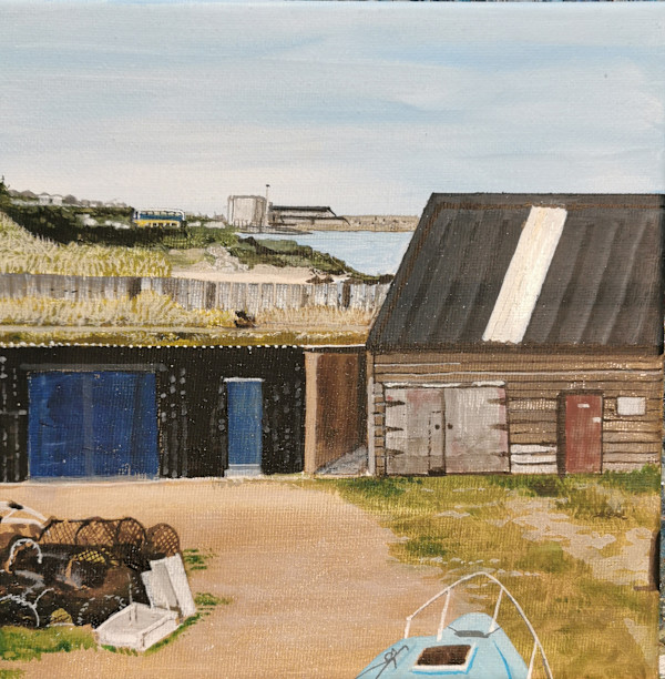 Boatyard Hopeman by Lois Dubber