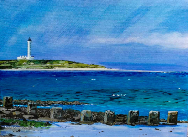 Lossie Lighthouse by Lois Dubber