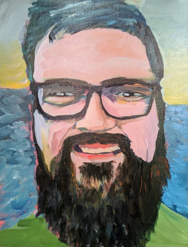 Island Self Portrait by Josh Miller Art Studios 