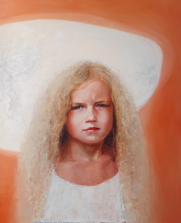 The Girl and a Cloud / Meitene un mākonis by Ilze Egle