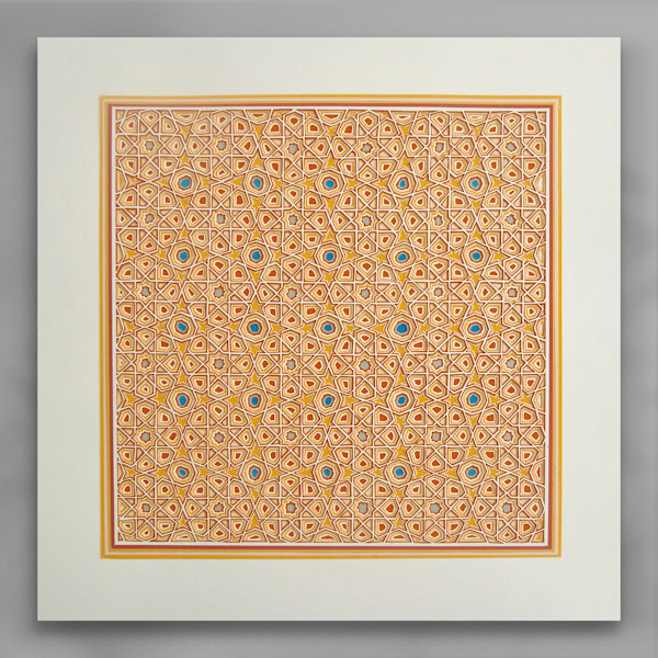 untitled layered orange-brown-gold papercut by Ruth Becker