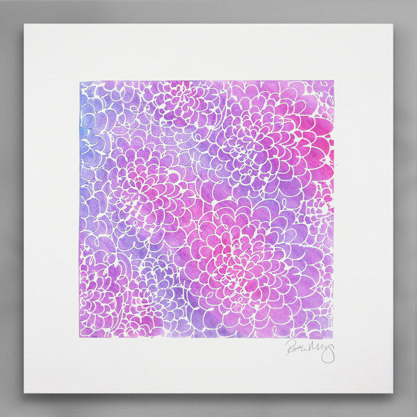 Floral bed inverse by Ruth Becker