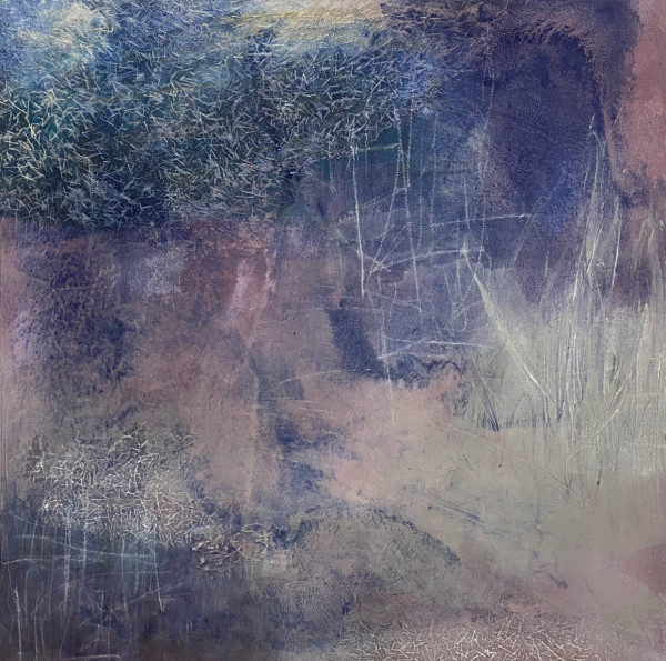 2213, Juanita Bellavance, Chestatee 39, From the Chestatee River portfolio, 2021, Mixed media on canvas, 24 x 24 inches by Juanita