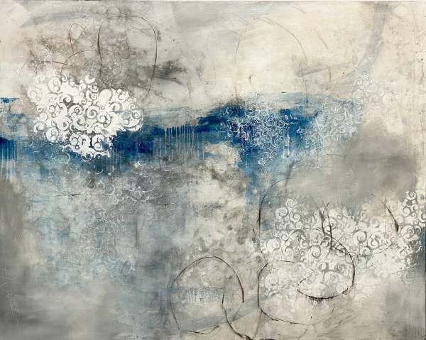 01a- Pool of tranquility, 2020, Acrylic, 48 x 60 inches