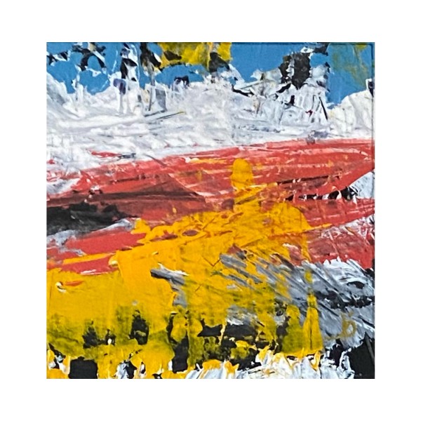 7 - Mini Source 18, From the Source portfolio, Acrylic on paper, 4 x 4 inches, Matted, Unframed