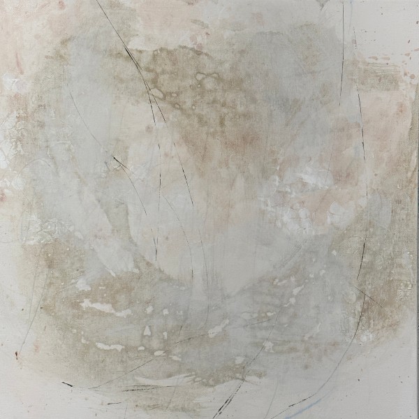 Organic 1, 2023, neutral, earthy, 20 x 20 inches by Juanita