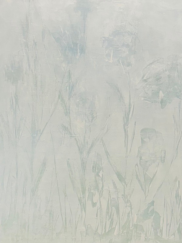 Emerging, Original abstract botanical, 48 x 36 inches by Juanita, Image 1.