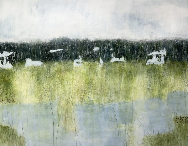 The Land 3, 2024, Acrylic on canvas, 48 x 60 inches by Juanita
