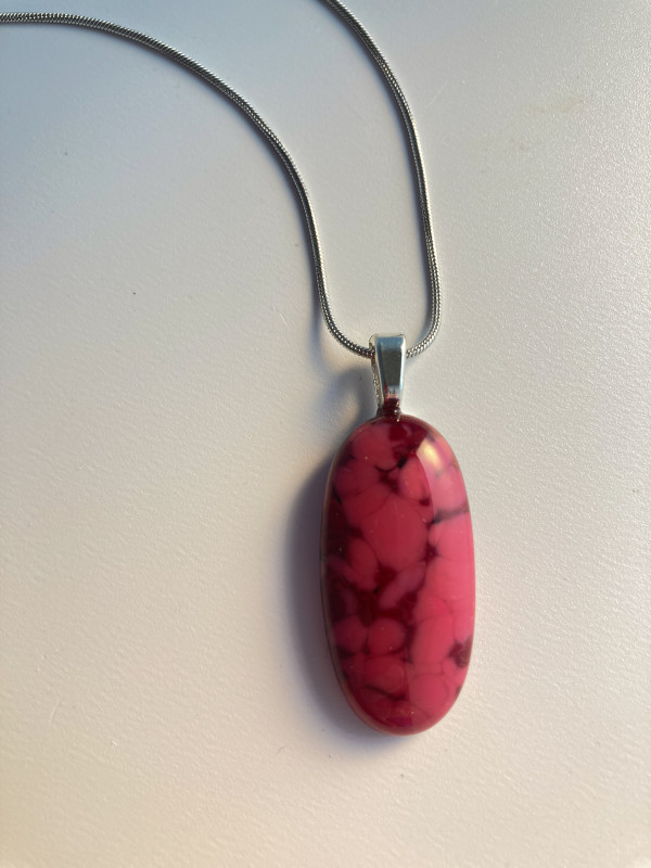 Fused glass pendant #194 by Shayna Heller