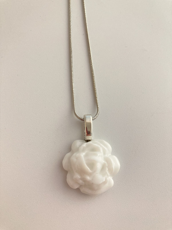 Fused glass pendant #225 by Shayna Heller