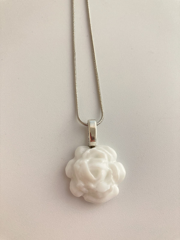 Fused glass pendant #225 by Shayna Heller