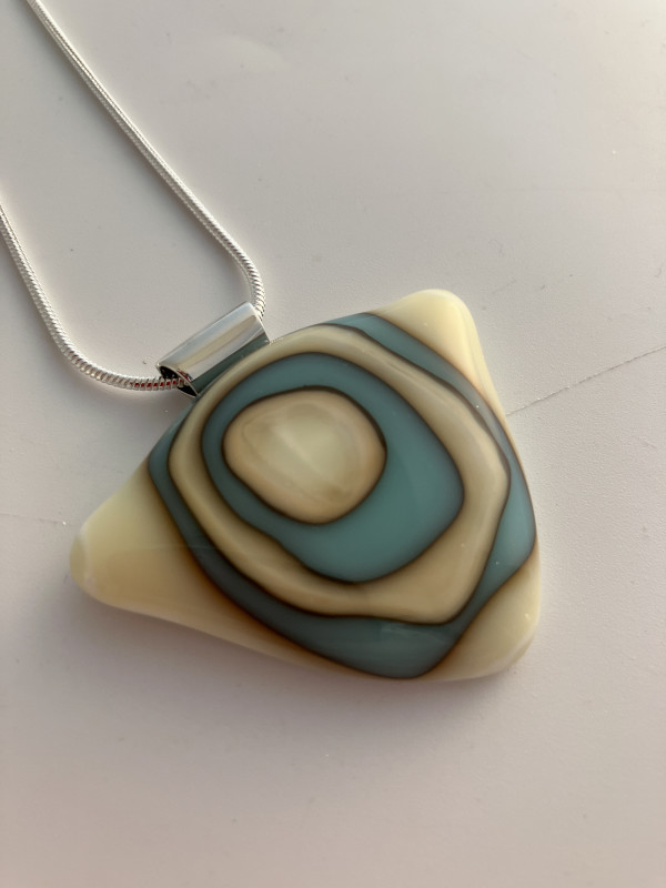 Fused glass pendant #230 by Shayna Heller