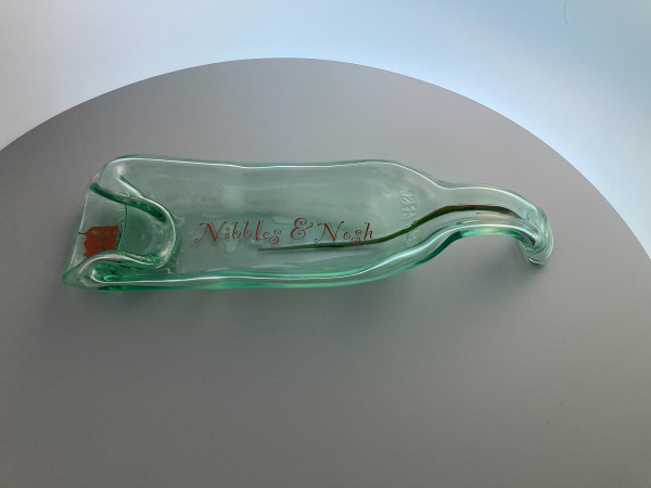 Upcycled Melted Wine Bottle #12