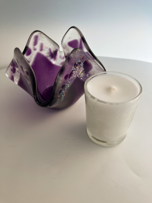 Votive Candle - Custom Purple by Shayna Heller