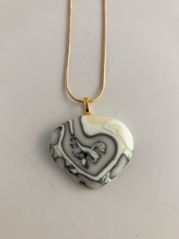 Fused glass pendant #287 by Shayna Heller