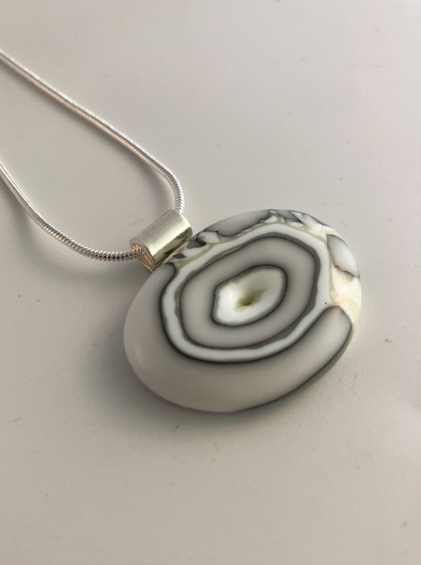 Fused glass pendant #289 by Shayna Heller