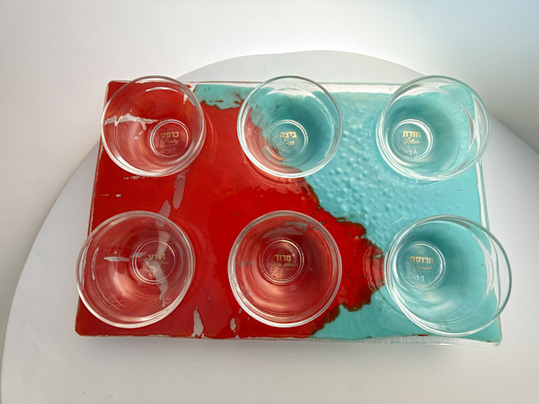 Seder Plate - Da'am by Shayna Heller