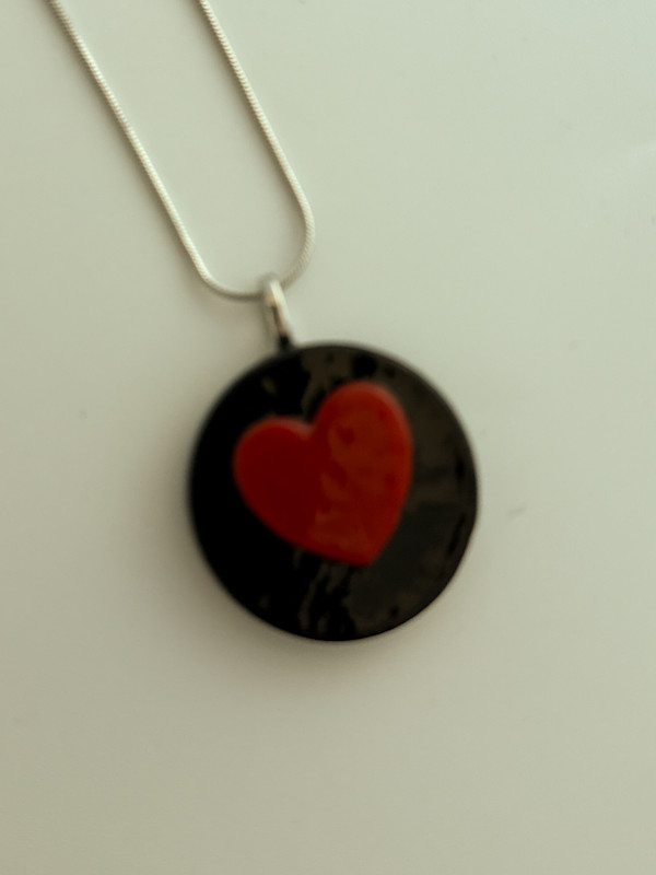 Fused glass pendant #298 by Shayna Heller