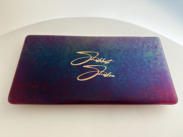 Candle Plate Flat - Custom Shabbat Shalom by Shayna Heller
