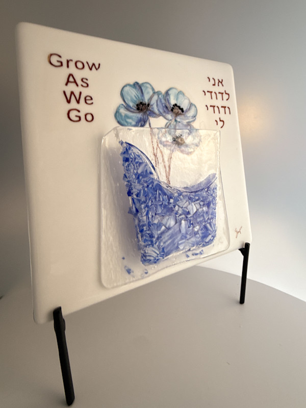 Custom - Wedding Glass Plaque by Shayna Heller