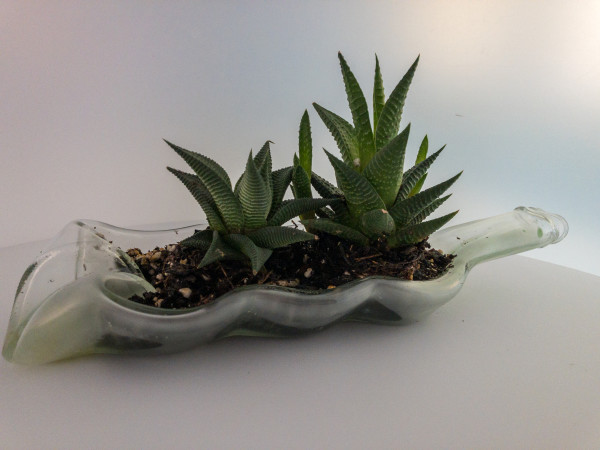 Upcycled Melted Wine Bottle #27