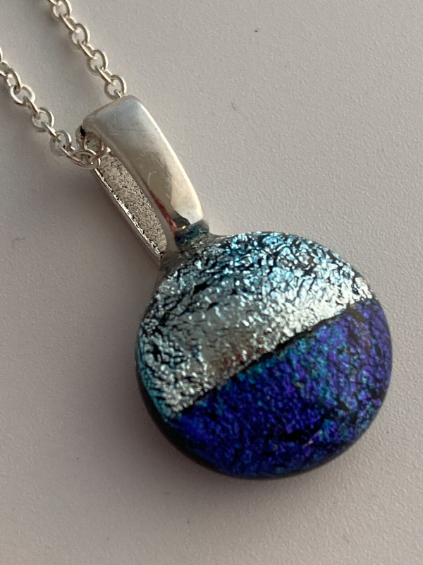Fused glass pendant #168 by Shayna Heller