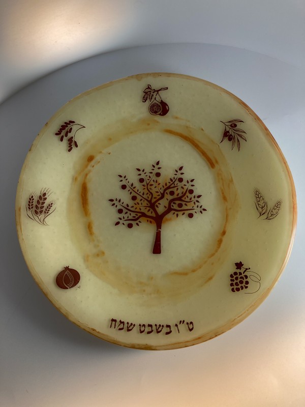Tu B'Shevat Seder Plate by Shayna Heller
