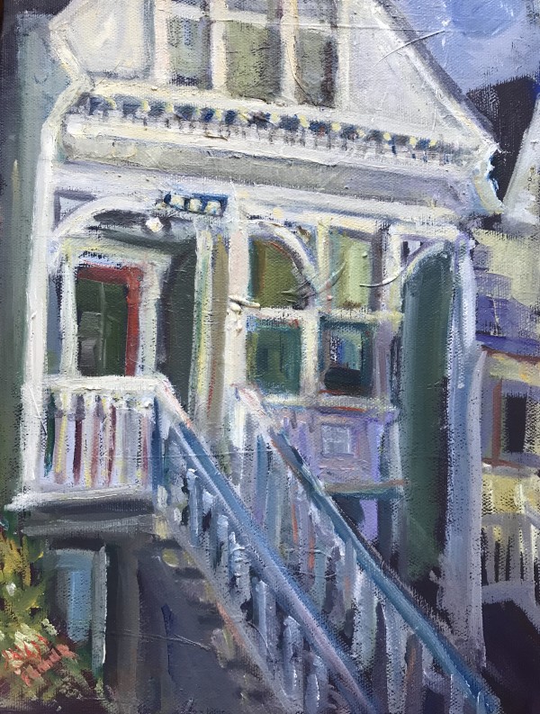 House on Diamond Street at Sunset