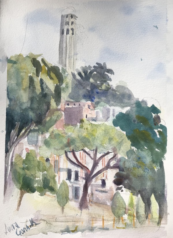 Coit Tower from Powell Street