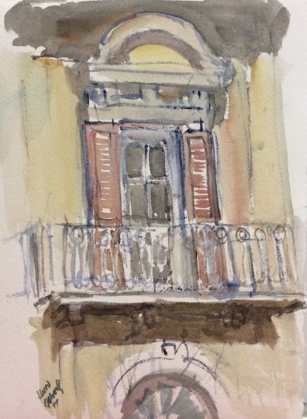 Balcony in Putignani Street, Bari, Italy