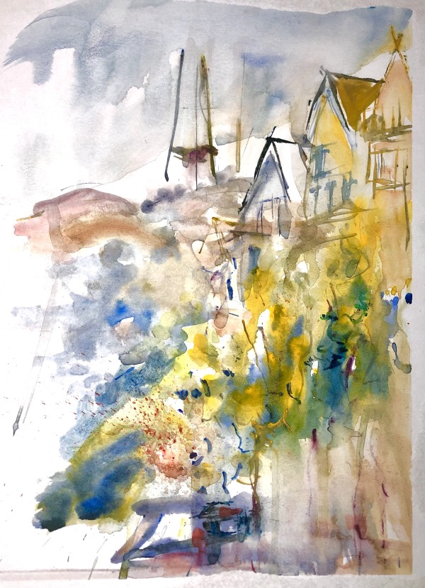 View of Sutra Tower from 23rd Street in Summer by Lucia Gonnella