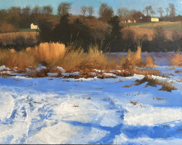 January Morning, Study for Stroud Series by Gregory Blue