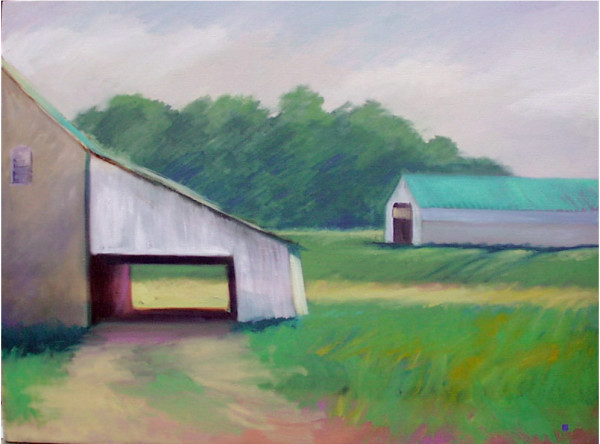 Through the Barn by Gregory Blue