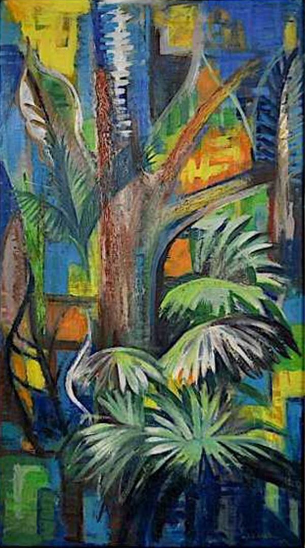 Cocoa Estate Foliage and Carat Palms No. 2 * by Sybil Atteck