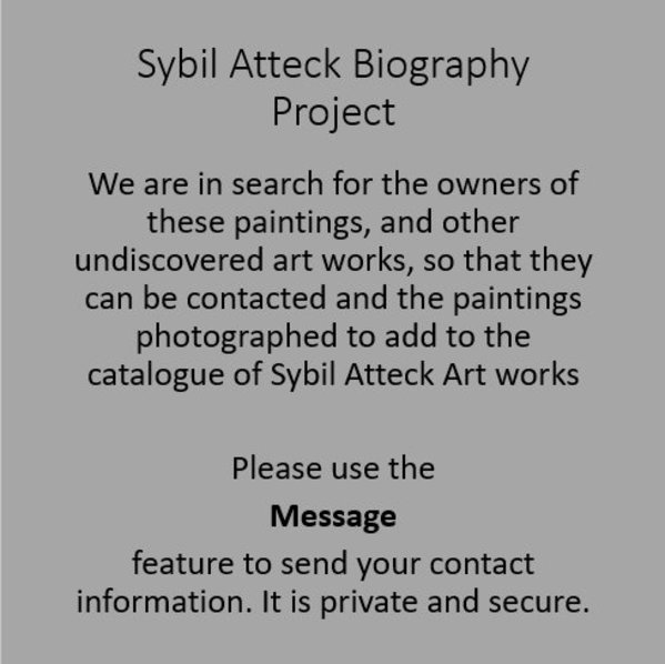 Sybil Atteck Biography Project Search by Sybil Atteck (1911-1975)